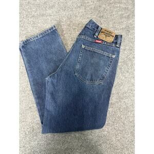 Wrangler Regular Fit Mens Jeans Sz 34 x 30 regular blue denim wash